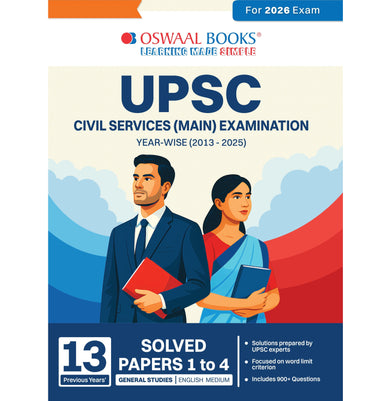 imagOswaal UPSC CSE Mains 13 Years Solved Papers 2013-2025 General Studies For Civil Services Exams 2026