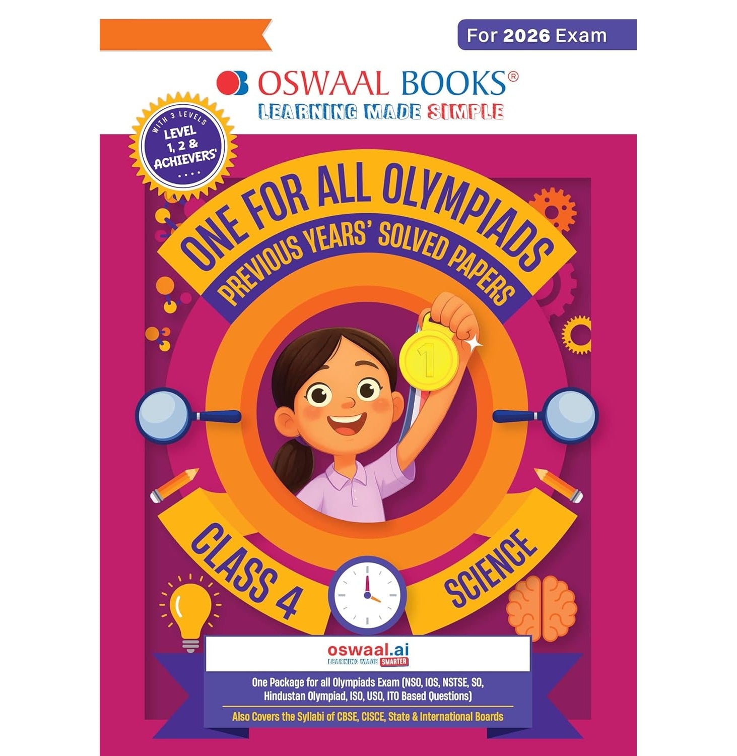 One For All Olympiads Class 4 Science Prep-Guide Book | Chapter-wise Previous Years' Solved Papers | Olympiad Exams 2026 | 9789373019352