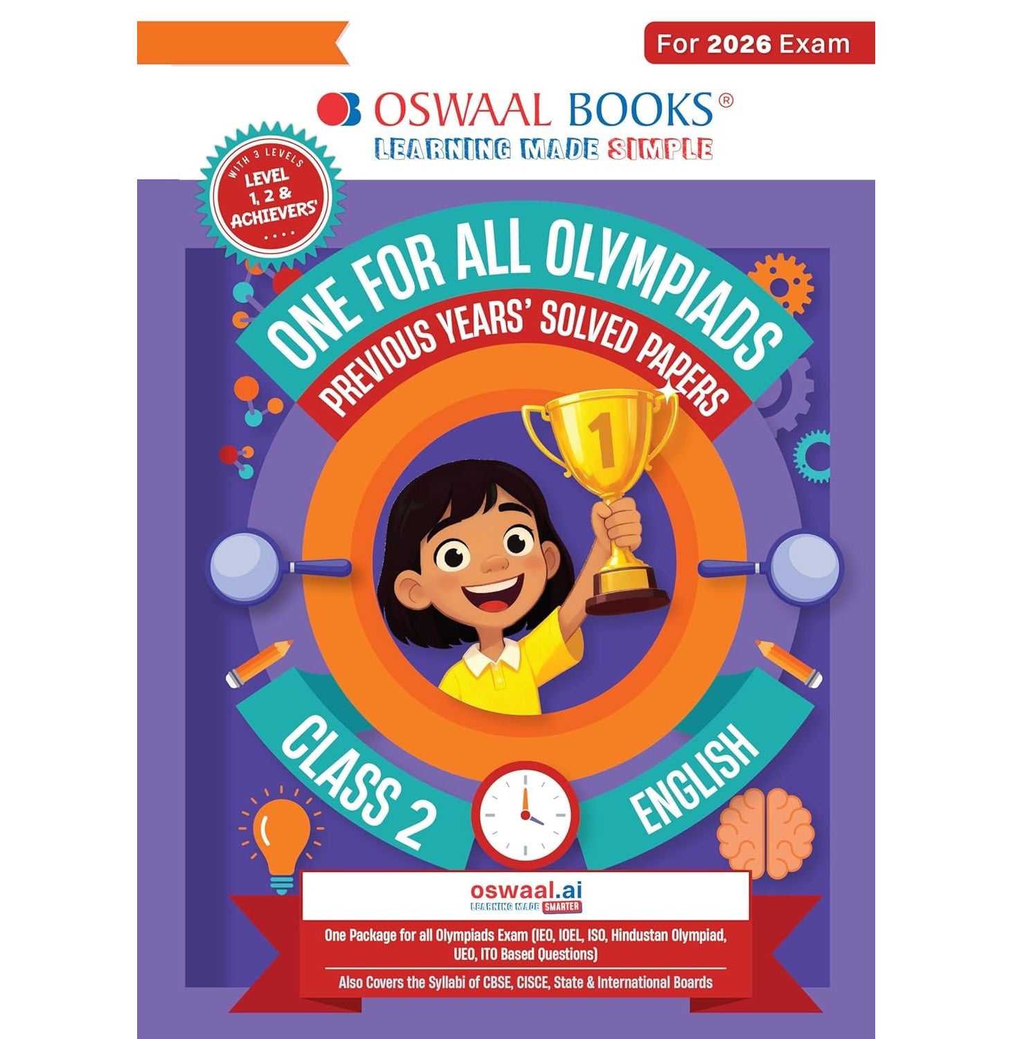 One For All Olympiads Class 2 English Prep-Guide Book | Chapter-wise Previous Years' Solved Papers | Exams 2026 | 9789373010762