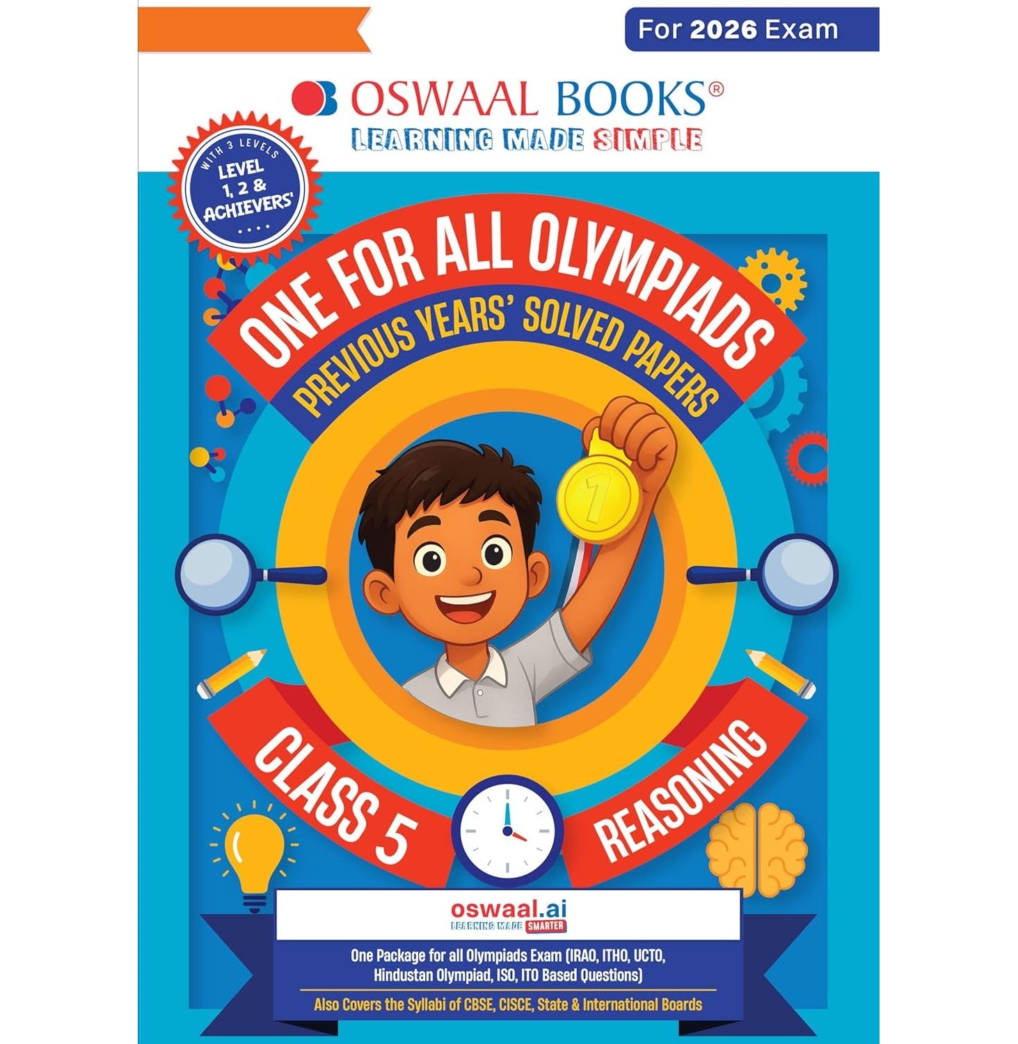 One For All Olympiads Class 5 Logical Reasoning Prep-Guide Book | Chapter-wise Previous Years' Solved Papers | Exams 2026 | 9789373011226