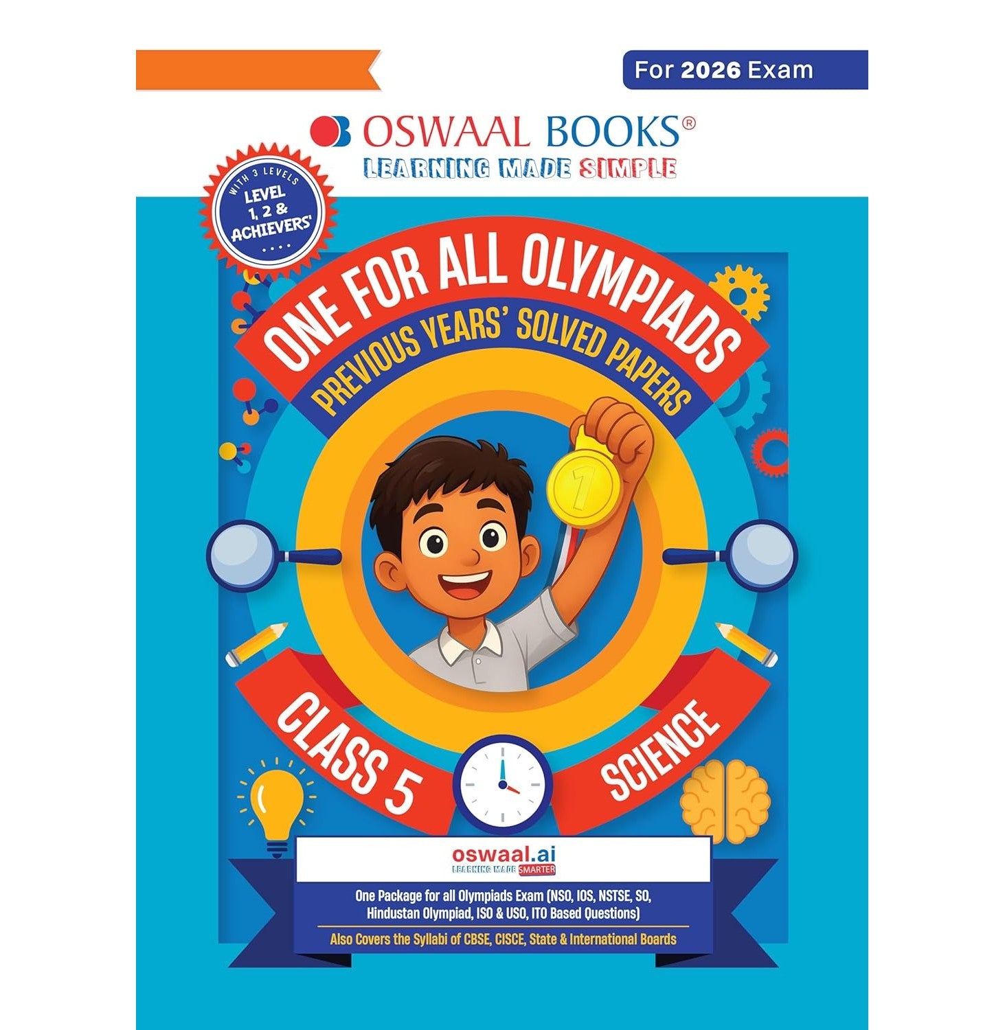 One For All Olympiads Class 5 Science Prep-Guide Book | Chapter-wise Previous Years' Solved Papers | Olympiad Exams 2026 | 9789373017600