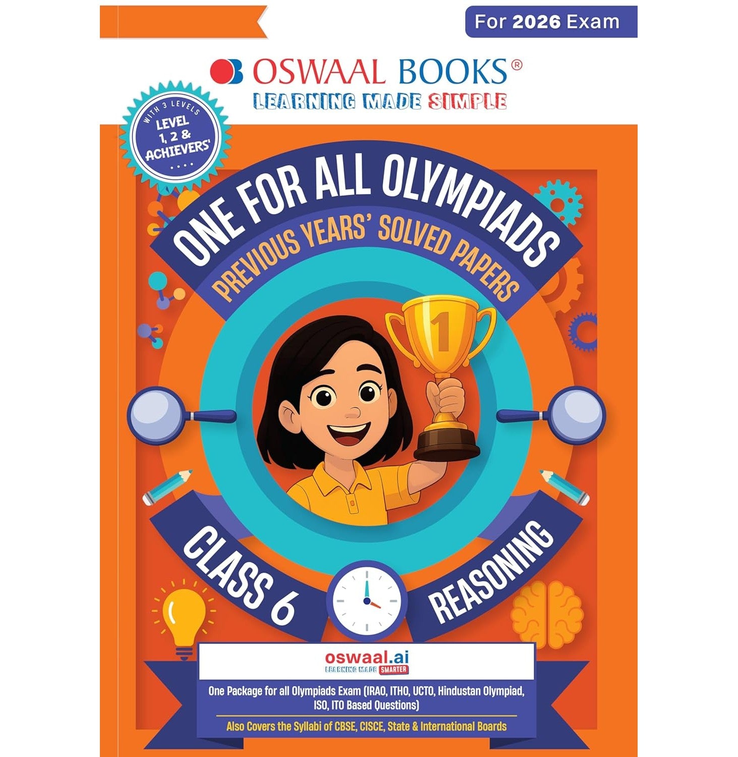 One For All Olympiads Class 6 Logical Reasoning Prep-Guide Book | Chapter-wise Previous Years' Solved Papers | Exams 2026 | 9789373010458