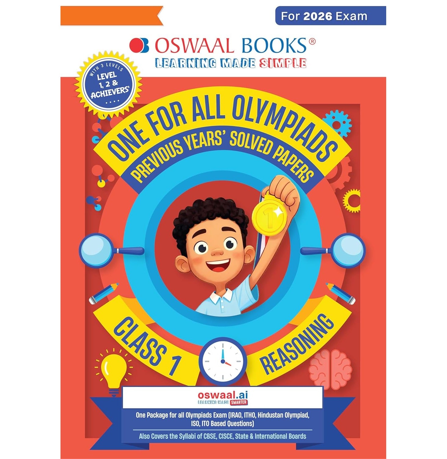 One For All Olympiads Class 1 Logical Reasoning Prep-Guide Book | Chapter-wise Previous Years' Solved Papers | Exams 2026 | 9789373018195