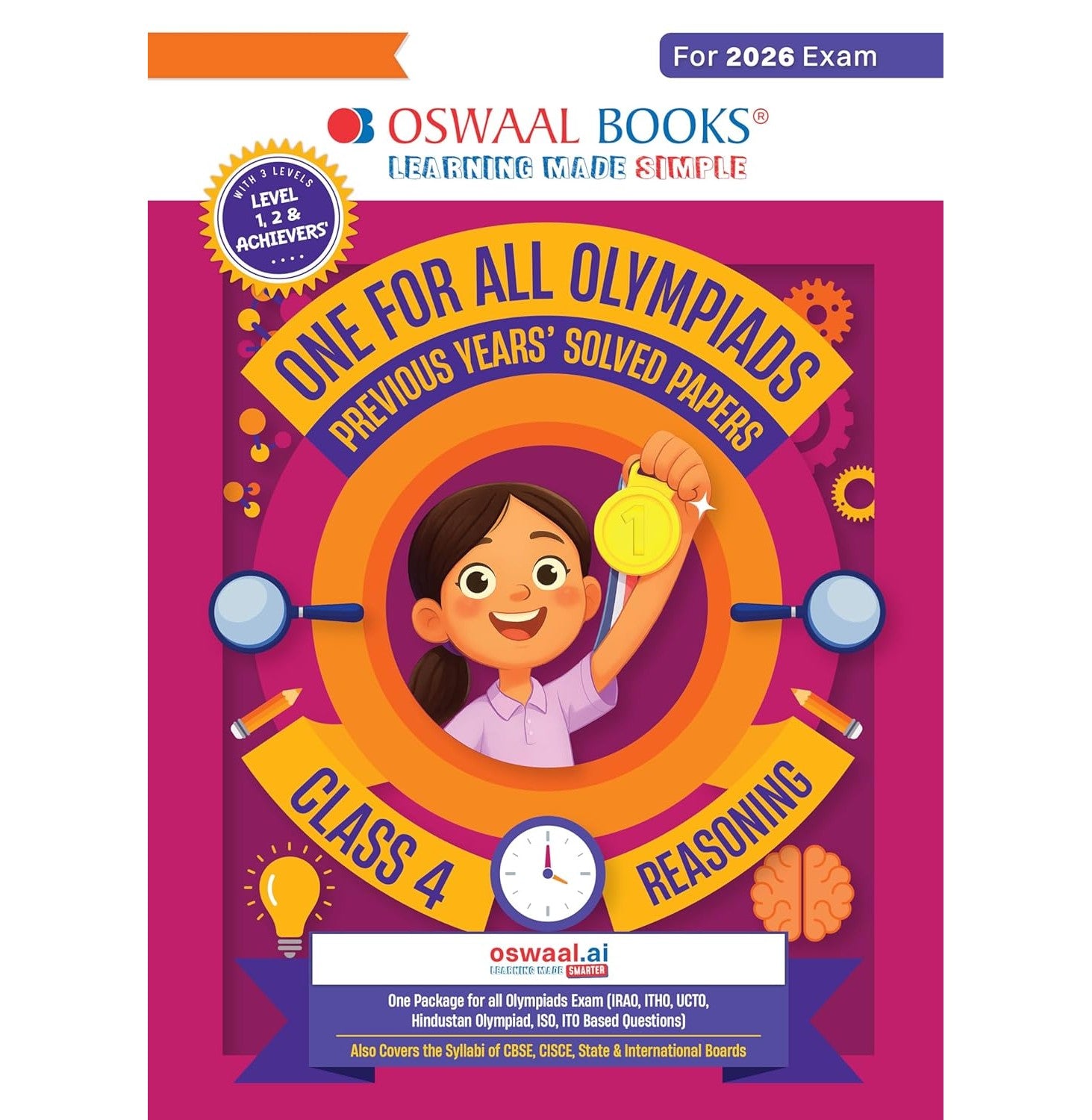 One For All Olympiads Class 4 Logical Reasoning Prep-Guide Book | Chapter-wise Previous Years' Solved Papers | Exams 2026 | 9789373014500