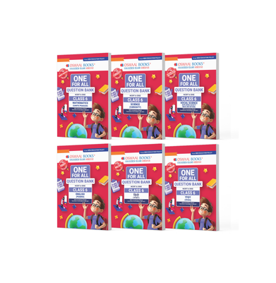 imagOne For All Question Banks NCERT & CBSE Class 6 Set of 6 Books Maths, Science, Social Science, Hindi, Sanskrit & English For Latest Exam