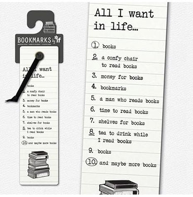 imagLiterary Bookmarks - All I Want In Life...-15510