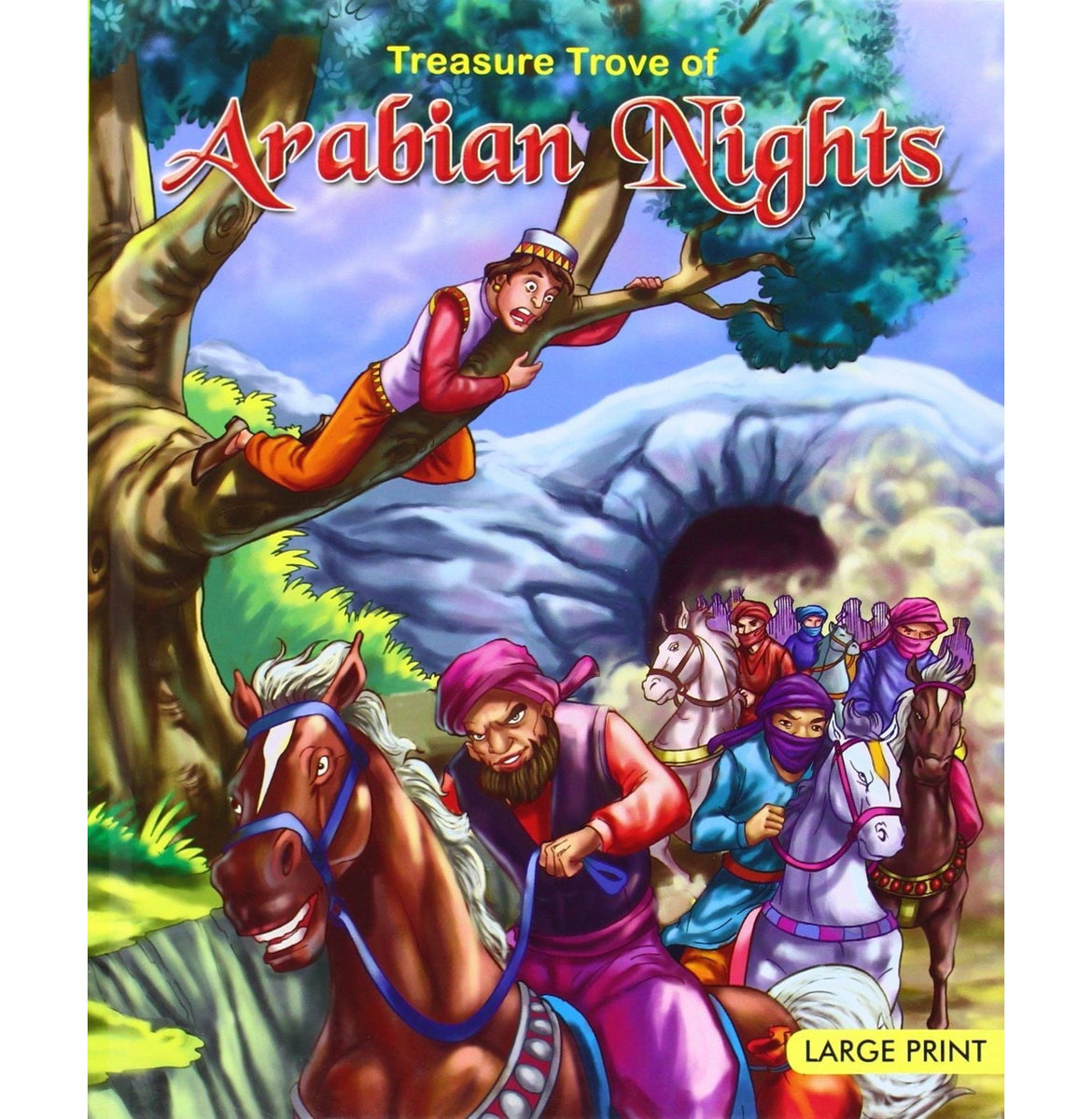 Large Print: Treasure Trove of Arabian Nights Hardcover Om Books Large Print: Treasure Trove of Arabian Nights Hardcover Om Books