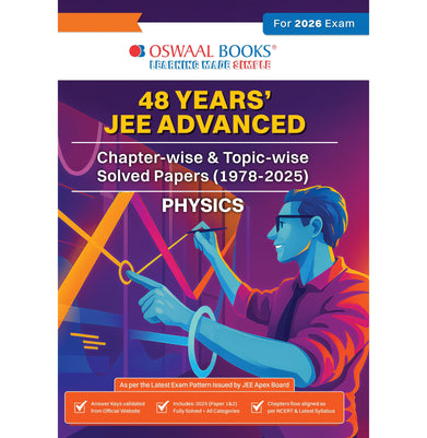 imagOswaal JEE Advanced 48 Years' Chapter-wise and Topic-wise Solved Papers 1978 to 2025 Physics For Exam 2026 buy online at crossword.in