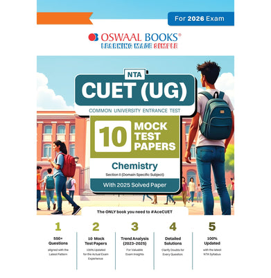 imagOswaal NTA CUET UG 10 Mock Test Papers Chemistry For 2026 Exam