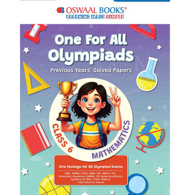 imagOne For All Olympiads Previous Year Solved Papers Class 6 Mathematics For 2025 Exam - Paperback