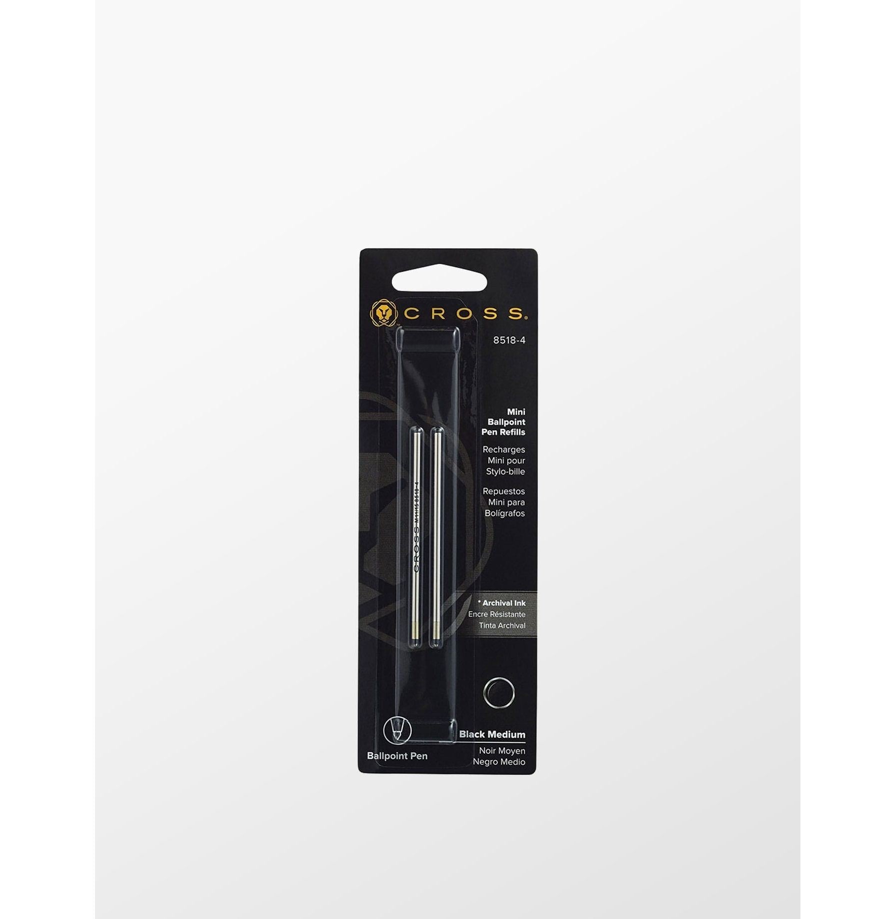 Cross Micro Refill Black Ink Cartridges  Set Of 4 For Effortless Writing