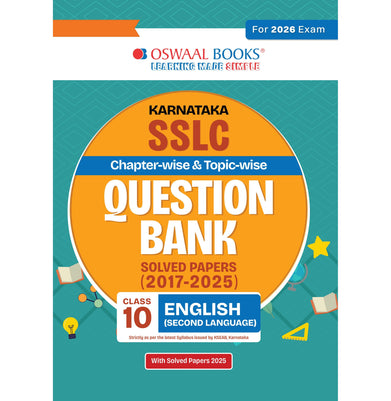 imagOswaal Karnataka SSLC Chapterwise & Topicwise Question Bank Class 10 - English Second Language buy online at crossword.in