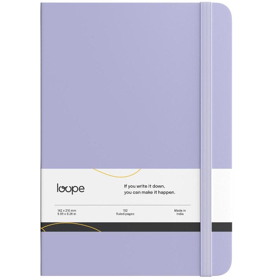Loope Solid Notebook A6 | Lilac | 192 Pages | 80 Gsm