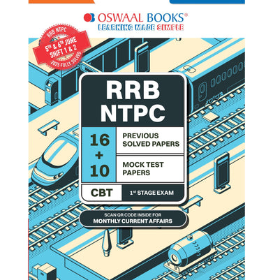 imagOswaal RRB NTPC 16 Previous Years’ Papers & 10 Mock Test Papers-2026 buy online at crossword.in