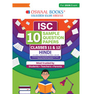 imagOswaal ISC 10 Sample Question Papers Classes-11 & 12 Hindi for Board Exam 2026 Strictly aligned with CISCE Latest Specimen Paper 2026 , Competency-Based Questions, Mind Maps, On-Tips Notes, Solved MCQs, Revision with Explanations & Board Marking Scheme buy online at crossword.in