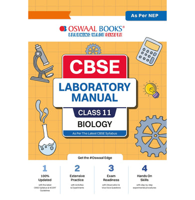 imagOswaal CBSE Laboratory Manual Class 11 Biology Book Latest Edition buy online at crossword.in