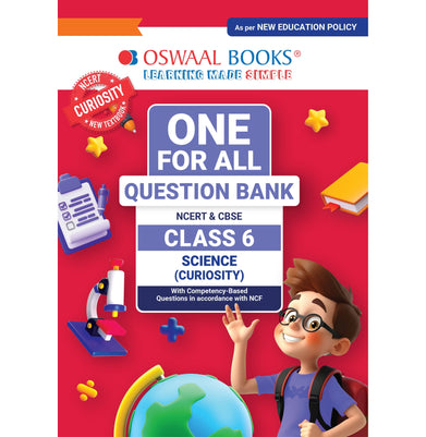 imagOswaal One For All Question Bank NCERT & CBSE, Class-6 Science - Curiosity For Latest Exam buy online at crossword.in