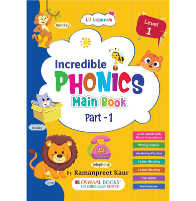 imagOswaal Lil Legends Incredible Phonics Main Book Level 1 Part 1 buy online at crossword.in