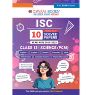 imagOswaal ISC 10 Previous years' Solved papers year-wise 2015-2025, Class-12, Science: PCM: Physics, Chemistry, Mathematics, English 1, English 2, Hindi, Computer science, Physical Education For 2026 Exam buy online at crossword.in