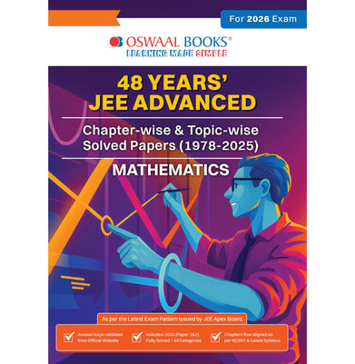 imagOswaal JEE Advanced 48 Years' Chapter-wise and Topic-wise Solved Papers 1978 to 2025 Mathematics For Exam 2026 buy online at crossword.in