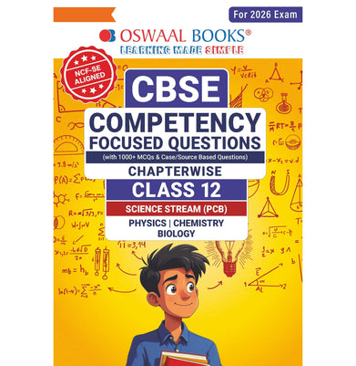 imagOswaal CBSE Competency Focused Questions Chapter-wise Class 12: PCB Physics, Chemistry, Biology buy online at crossword.in