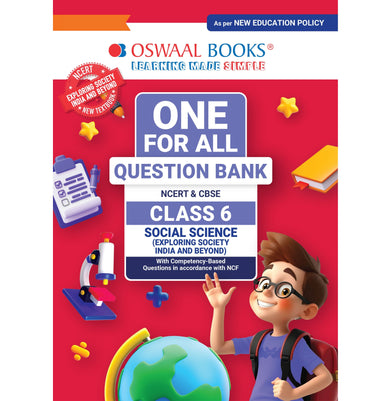 imagOswaal One For All Question Bank NCERT & CBSE Class-6 Social Science Exploring Society India and Beyond buy online at crossword.in