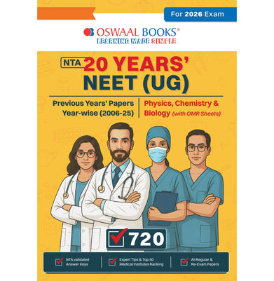 imagOswaal NTA NEET UG | 20 Years' Previous Solved Papers| Year-wise 2006 - 2025 |Physics, Chemistry & Biology | For 2026 Exam buy online at crossword.in