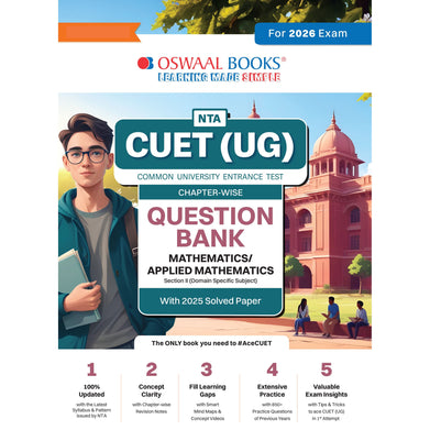 imagOswaal NTA CUET UG Chapter-wise Question Bank Mathematics/Applied Mathematics For 2026 Exam buy online at crossword.in