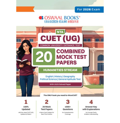 imagOswaal NTA CUET UG 20 Combined Mock Test Papers Humanities For 2026 Exam buy online at crossword.in