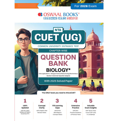 imagOswaal NTA CUET UG Chapter-wise Question Bank Biology For 2026 Exam