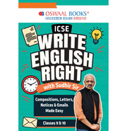 imagOswaal ICSE Write English Right with Sudhir Sir: Compositions, Letters, Notices & Emails Made Easy Classes 9 & 10 buy online at crossword.in