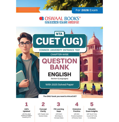imagOswaal NTA CUET UG Chapter-wise Question Bank English For 2026 Exam buy online at crossword.in