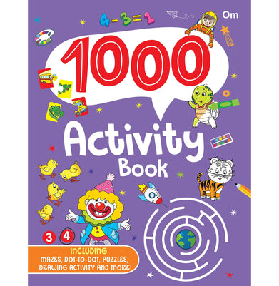 imag1000 Activity Book for Kids: Children’s Early Learning : Interactive and Fun : Skill Development : Puzzle Solving : Creativity ; 3+ Ages Paperback Om Books Editorial Team