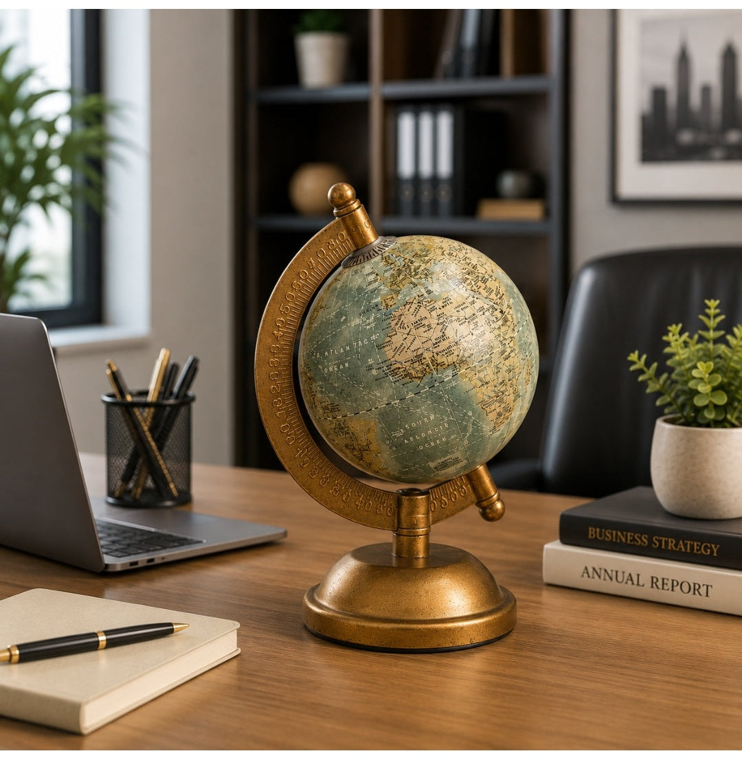 Buy Loope Voyager Hd World Globe With Golden Meridian Stand