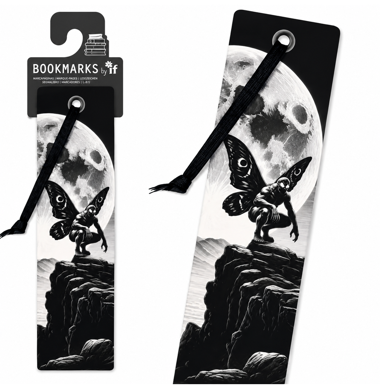 IF -  MANGA BOOKMARKS - MOTHMAN & MOON
