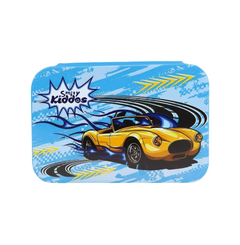 imagSmily Kiddos Brunch steel lunch box Race car theme - Blue