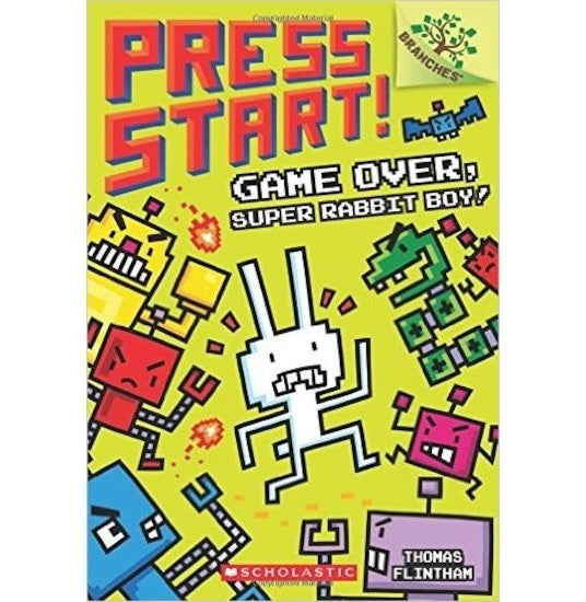 Press Start Game Over Super Rabbit Boy