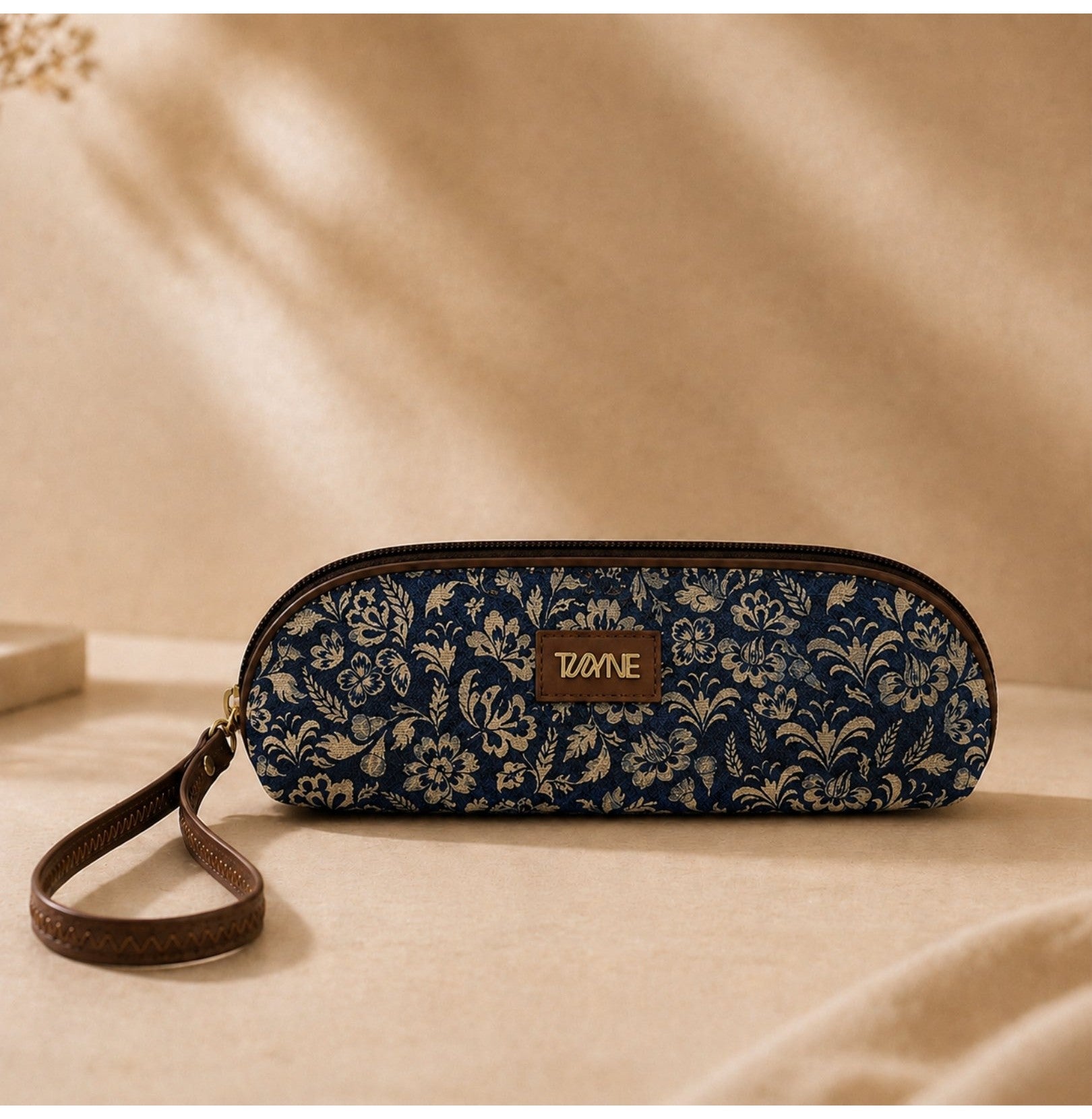 Twyne Pouch Navy Floral Tapestry