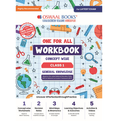 imagOswaal One For All Workbook Concept Wise Class-1 General Knowledge For Latest Exam buy online at crossword.in