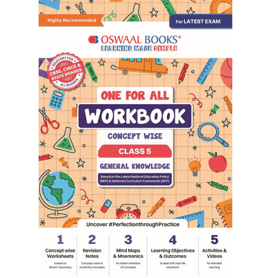imagOswaal One For All Workbook Concept Wise Class-5 General Knowledge For Latest Exam buy online at crossword.in