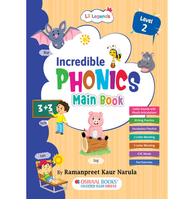 imagOswaal Lil Legends Incredible Phonics Main Book Level 2 Part 1 buy online at crossword.in