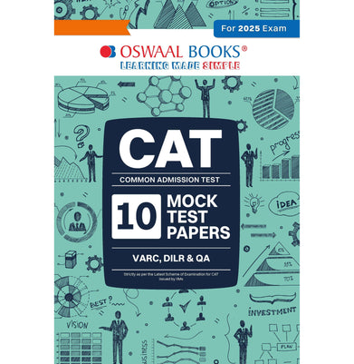 imagOswaal CAT COMMON ADMISSION TEST | 10 Mock Test Papers | For 2025 Exam buy online at crossword.in