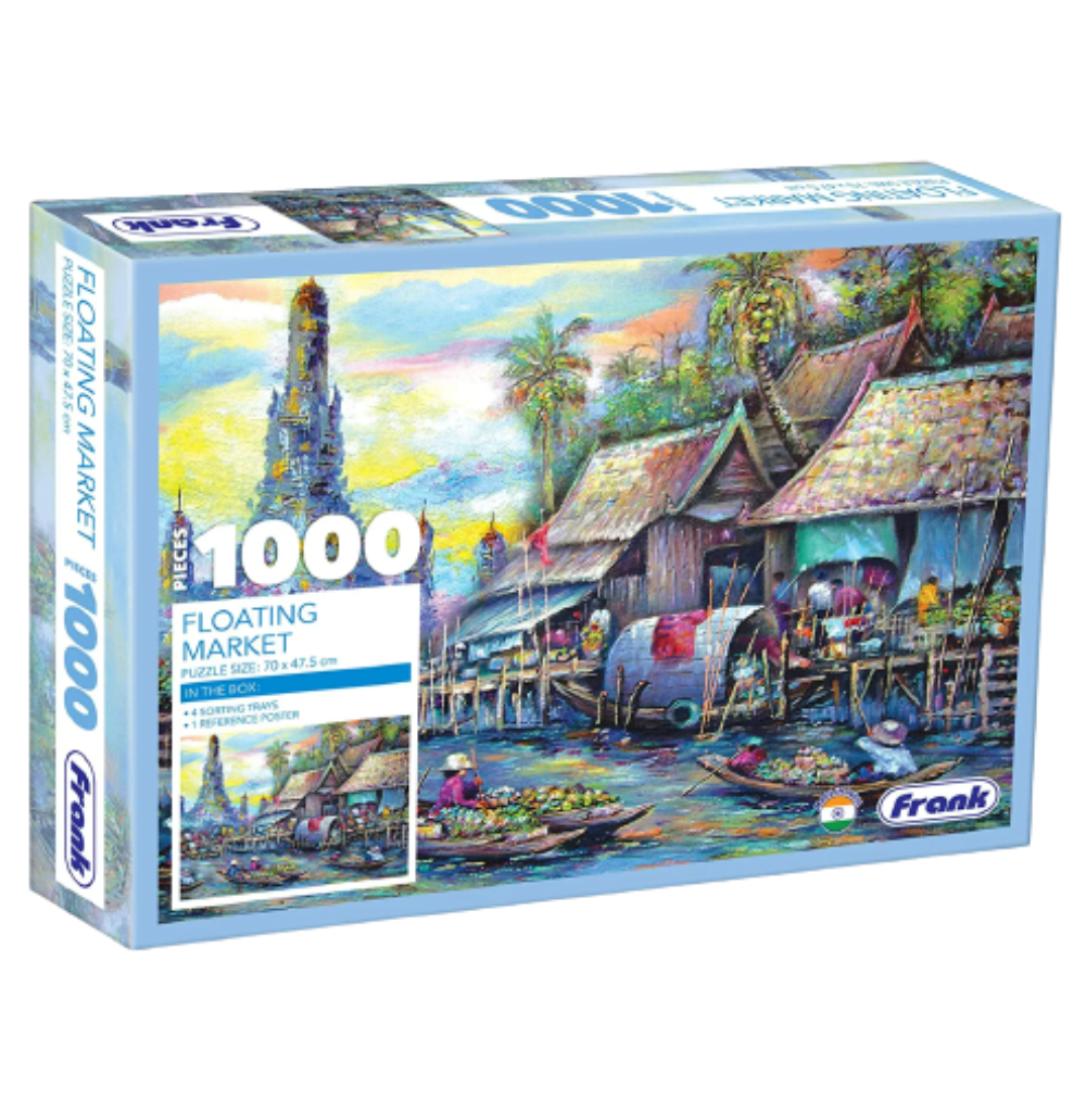 Frank Floating Market Jigsaw Puzzle: Experience The Vibrant Thai Market Adventure