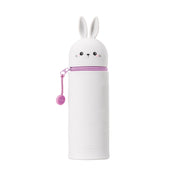 image //www.c...2-In-1 Silicone Pencil Case - Kawaii - Bunny