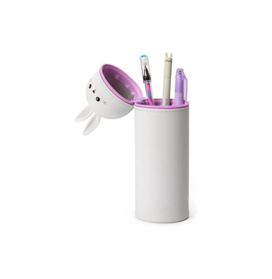 imag2-In-1 Silicone Pencil Case - Kawaii - Bunny