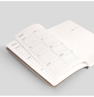 imag2025 Weekly Planner, A5-D2-Red Spine