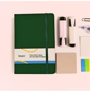 imagLoope A5 Solid Notebook 80Gsm 192 Pages Green