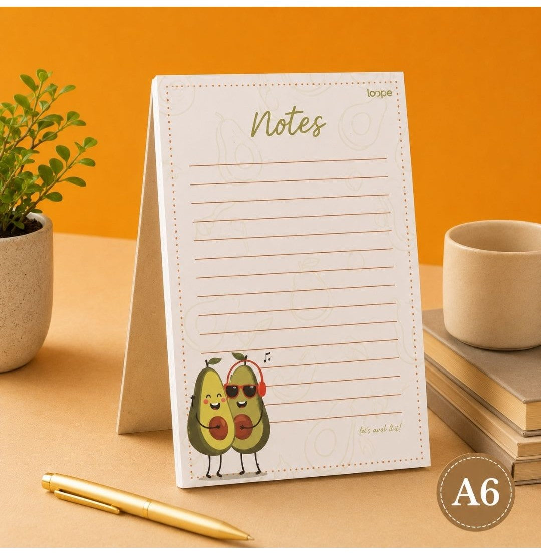 Loope Note Pad A6 | Avo Good Day! | 50 Pages