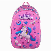 imagSmily Kiddos 19 inch Eva Shell Backpack Sky Unicorn Theme Pink