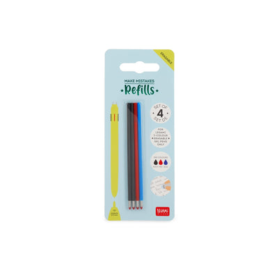 imag3-Colour Erasable Gel Pen - Make Mistakes - Travel